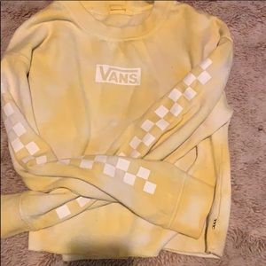 Vans yellow cropped sweater